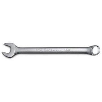 Anti-Slip Design Combination Wrench, 1-7/16 in, Non-Ratcheting, 12 Points, 19-3/8 in lg, 15 deg