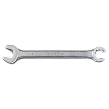 Double End Flare Nut Combination Wrench, 5/8 in, Non-Ratcheting, 6 Points, 7-5/8 in lg, 15 deg