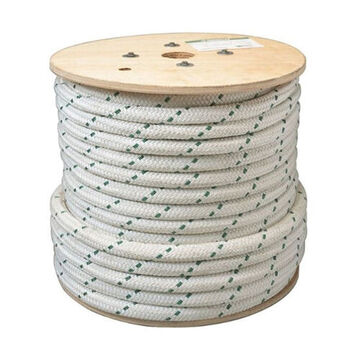 Corde composite à double tresse, 3/4 pouce de diamètre extérieur, 300 pied lg, 6 500 lb, nylon/polyester