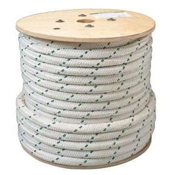 Double-Braided Composite Rope, 9/16 in Outside dia, 300 ft lg, 4000 lb, Nylon/Polyester