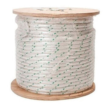 Double-Braided Composite Rope, 9/16 in Outside dia, 600 ft lg, 4000 lb, Nylon/Polyester