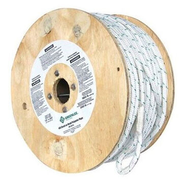 Double-Braided Composite Rope, 1/2 in Outside dia, 300 ft lg, 2200 lb, Polypropylene