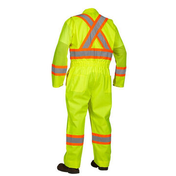 Safety Flaggers, Unlined Coverall, Lime