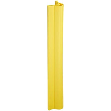Corner Protector, 5.8 in lg, 5.6 in Overall wd, 42 in ht, Yellow, Polyethylene