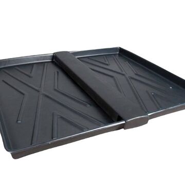 Two Tray Containment Tray, 2.8 in ht, 48 in lg, 44 in wd, 16 Gauge, Polyethylene
