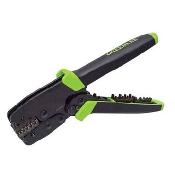 Interchangeable, Premium Terminal Crimping Tool, 22 To 10 Awg, 9 In Lg