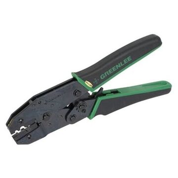 Interchangeable Die, Manual Crimping Tool, 22 To 8 Awg, 9 In Lg