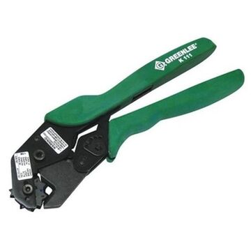 Full Cycle Crimping Tool, 8 To 1 Awg, 10 In Lg