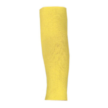 Cut Resistant Sleeve Without Thumb Slot, 10 In Lg, Kevlar®, Yellow