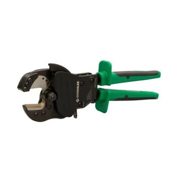 Ratchet ACSR Cutter, 400 mcm Copper, 600 mcm Aluminum Cable/Wire, 11.25 in lg, Cushioned Grip