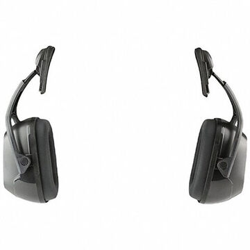 Casque antibruit diélectrique monté sur casque, 27 db, coque noire, bande argentée