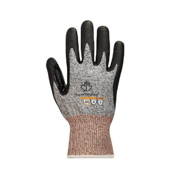 Gloves High Performance, Lint-free Cut Resistant Sleeve, Foam Nitrile Palm, Black/gray, Nitrile