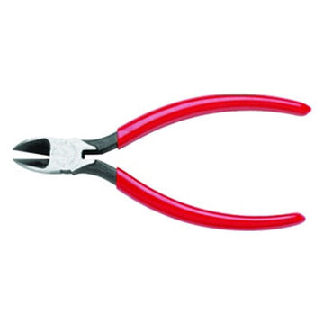 Diagonal Cutting Plier, Thin Narrow, 1 in L x 7/8 in W x 15/32 in THK Jaw, Forged Alloy Steel Jaw