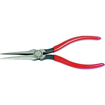 Long Thin Cutting Plier, 1-1/4 in, Diamond Serrated, 11/16 in wd, 2-1/8 in lg Jaw, Steel Jaw