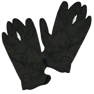 Gants jetables Barrier, M, Noir, Nitrile