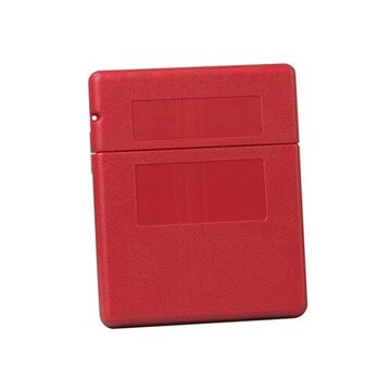Boîte de rangement de documents, 10.25 pouce de largeur, 12.5 pouce de hauteur, Polyéthylène, Rouge