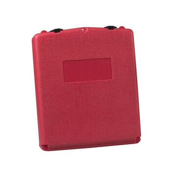 Boîte de rangement de documents, 13.125 pouce de largeur, 15.75 pouce de hauteur, Polyéthylène, Rouge