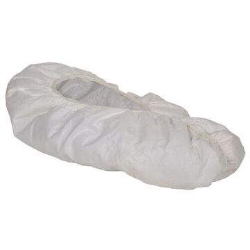 Disposable Shoe and Boot Cover, Universal, 7 in ht, White, Elastic
