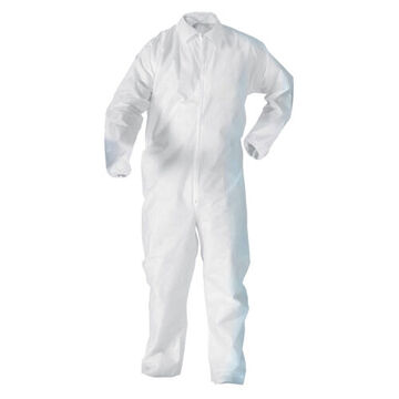 Non-Hazardous Disposable Coverall, XL, White