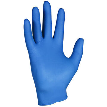 Ambidextrous Disposable Gloves, M, Nitrile Palm, Blue, Nitrile