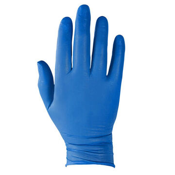Ambidextrous Disposable Gloves, M, Nitrile Palm, Blue, Nitrile