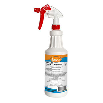 Disinfectant Cleaner, 1 l Container, Triger Sprayer, Liquid, Water White