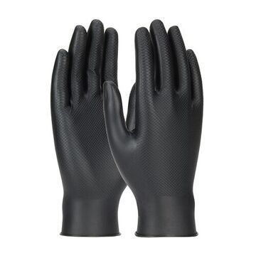 Gloves Disposable, Black, Nitrile