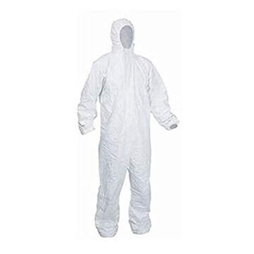 Coverall Heavy Duty Disposable, Blue, Polypropylene