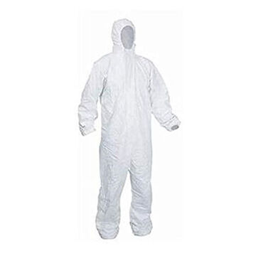 Coverall Heavy Duty Disposable, Blue, Polypropylene