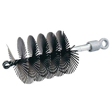 Cleaning Duct Brush, 3.5 in Nominal Duct, 3.38 in Disc dia, Steel