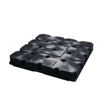 Drum Spill Pallet, 4 Drums, 60.5 gal, 51.5 in ht, Black