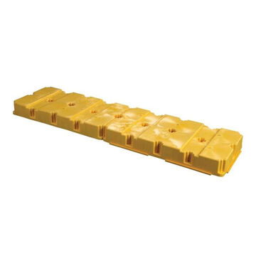 Inline Drum Spill Pallet, 4 Drums, 60.5 gal, 6.75 in ht, Yellow