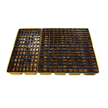 Drum Spill Pallet, 6 Drums, 88 gal, 6.5 in ht, Yellow