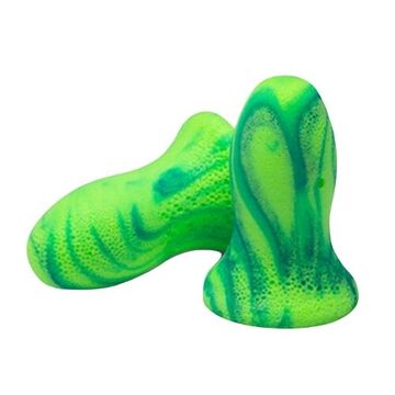 Disposable, General-Purpose Ear Plug, 28 db, Contoured, Green, S