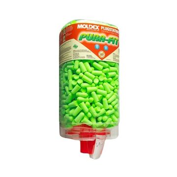 Disposable Earplug Dispenser, Foam Uncorded Earplugs, Plastic, Green