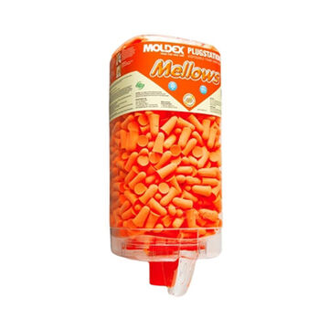 Disposable Earplug Dispenser, Foam Uncorded Earplugs, Foam, Orange