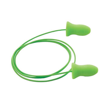Bouchon d'oreille jetable à usage général, 33 db, cloche, vert, M