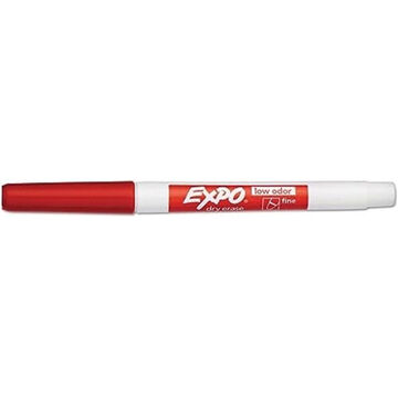 Low-Odor Dry Erase Marker, Red, Fine