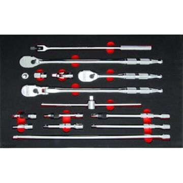 Ensemble d'outils et d'accessoires d'entraînement à cliquet à main, polissage complet, chrome