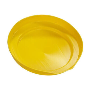 Closed Head Drum Cover, High Density Polyethylene, Yellow