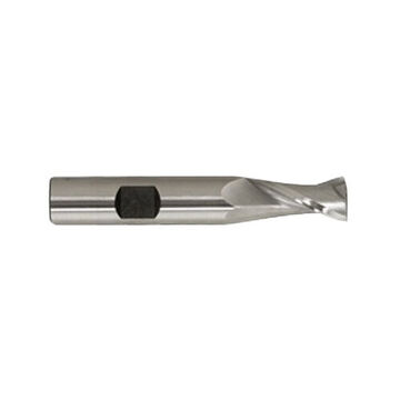 Keyway End Mill, 9/32 in Cutter dia, 9/16 in dp Cut, 2 Flutes, 3/8 in Shank dia, 2-5/16 in lg