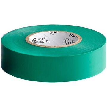 General Purpose Electrical Tape, 66 ft lg, 3/4 in wd, 7 mil thk, Green