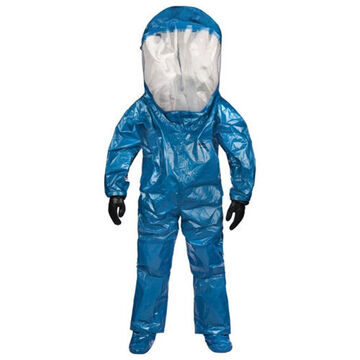 Encapsulating Suit, Level A, 2XL, Blue, Rear