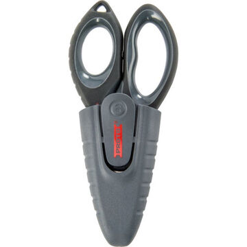 Multi-Purpose Electrician Scissor, 18 Gauge Mild Steel, 2-3/64 in lg Cut, 6-7/64 in lg, Stainless Steel Blade, Ergonomic/Bi-Material