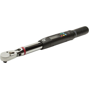 Angle Electronic Torque Wrench, 3/8 in Drive, 5 to 99 ft-lb, Standard, 0.1 Nm, 16-13/32 in lg
