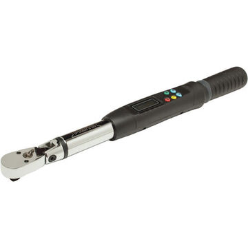 Electronic Torque Wrench, 3/8 in Drive, 60 to 1188 in-lb, Flexible, 0.1 Nm, 16-45/64 in lg