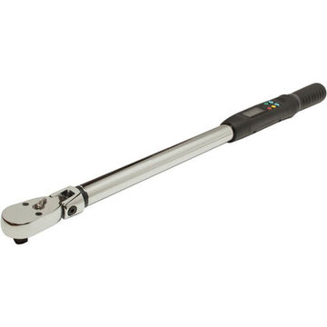 Electronic Torque Wrench, 1/2 in Drive, 150 to 3000 in-lb, Flexible, 0.1 Nm, 25-51/64 in lg