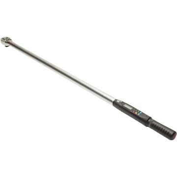 Angle Electronic Torque Wrench, 3/4 in Drive, 360 to 7200 in-lb, Standard, 0.1 Nm, 48 in lg