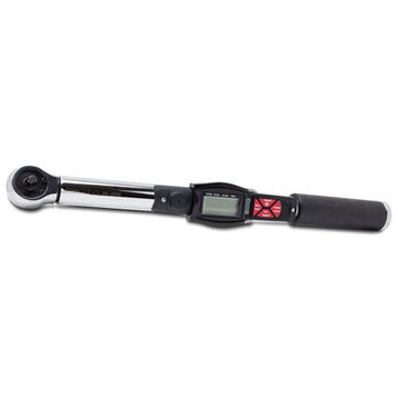 Electronic Torque Wrench, 1/4 in Drive, 25 to 250 in-lb, Fixed Ratching, 0.01 ft-lb/0.1 in-lb, 2--1/2 in lg