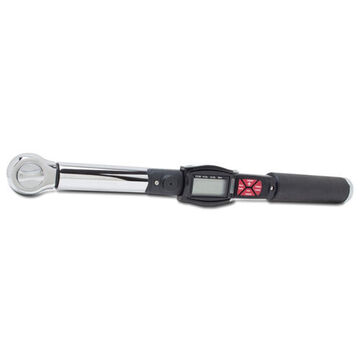 Electronic Torque Wrench, 1/4 in Drive, 25 to 250 in-lb, Fixed Ratching, 0.01 ft-lb/0.1 in-lb, 2--1/2 in lg